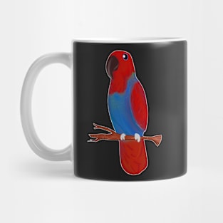 Ekkie Love Cute red Eclectus Parrot for parrot lovers Mug